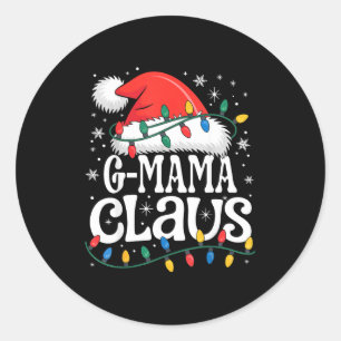 Adesivo G-mama Papai Noel Natal engraçado Natal Avó Feriad