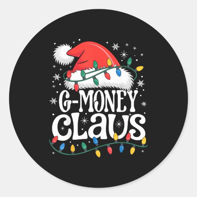 Adesivo G-money Claus Funny Xmas Christmas Grandma Holiday (Frente)