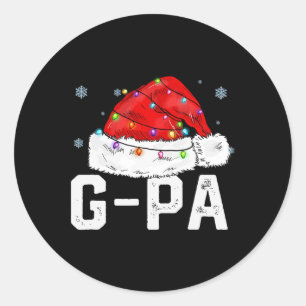 Adesivo G-pa Claus Funny Família Xmas Correspondente Vovô 
