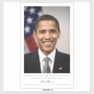 Adesivo Gabinete do Presidente Eleitor Barack Obama