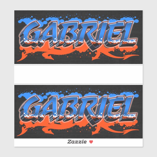 Adesivo Gabriel Vorname Name Graffiti Aufkleber Sticker (Folha)