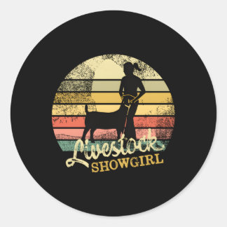 Adesivo Gado Mostra Diversão Mostrando Caprinos Na Feira