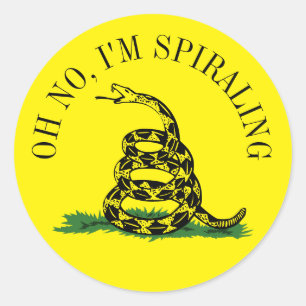 Adesivo Gadsden Flag Parody: Estou Espirando