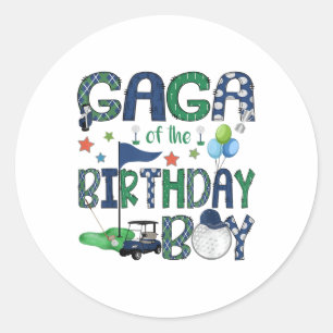 Adesivo Gaga Do Garoto De Aniversário Enfiou Em Um Golf Lo