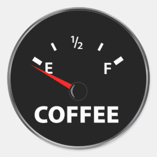Adesivo Gage de Combustível Fora do Café