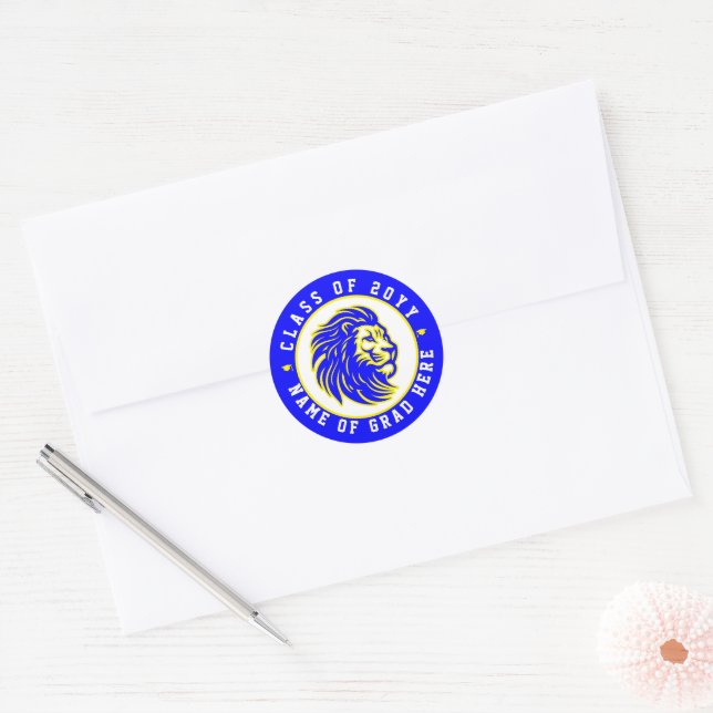 Adesivo Gahanna Lincoln Lions Classe 2024 Envelope Seal (Envelope)