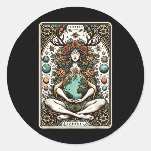 Adesivo Gaia Deusa Grega Pagan Mãe Terra Tarot