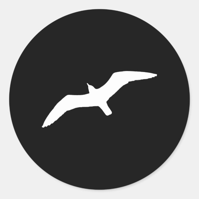 Adesivo Gaivota branca (Frente)