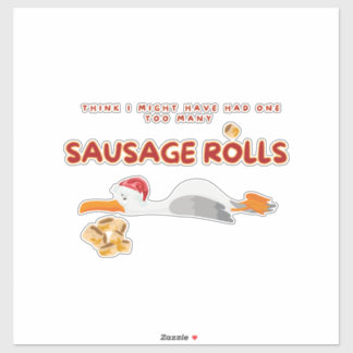 Adesivo Gaivotas de Natal - Vestidos de Enchimento