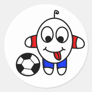 Adesivo gajo engraçado do futebol
