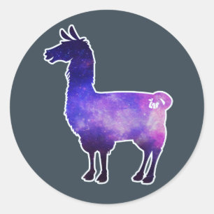 Adesivo Galactic Llama Stickers