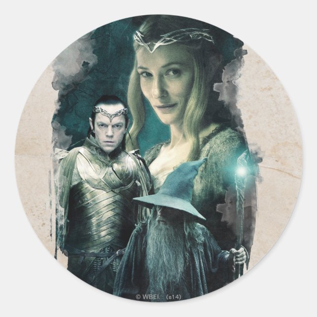 Adesivo Galadriel, ELROND™ e Gráfico Gandalf (Frente)
