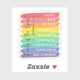 Adesivo Galatianos 5:22-23 Fruta do Espírito