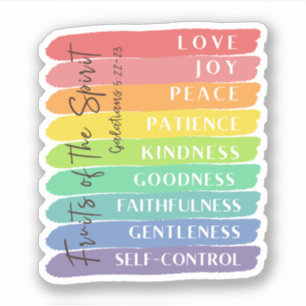 Adesivo Galatianos 5:22-23 Fruta do Espírito