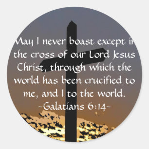 Adesivo Galatianos 6:14