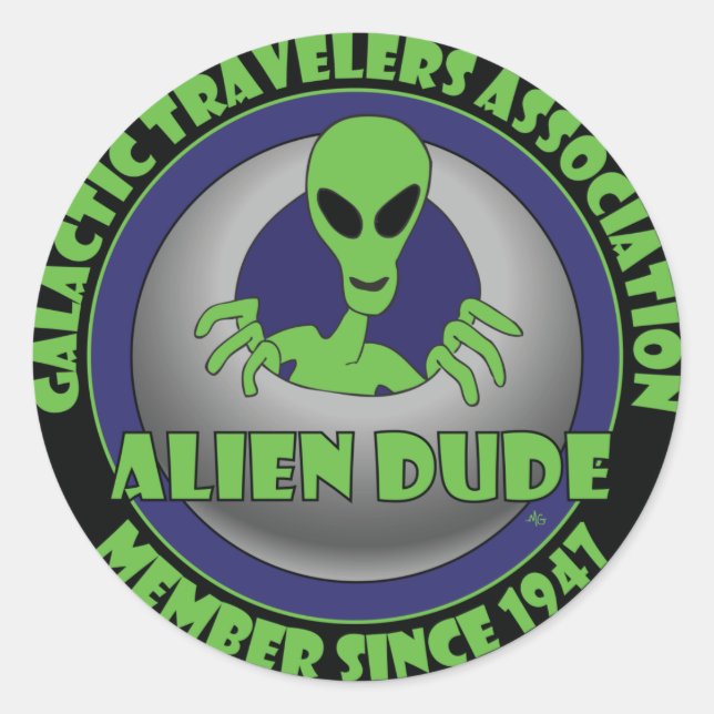 Adesivo GALÁXIA alienígena nº 1 (Frente)