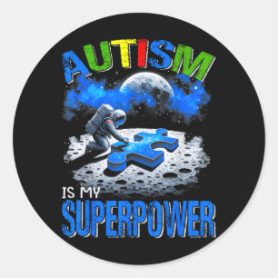 Adesivo Galáxia Astronauta Autismo é Meu Superwer Meninos