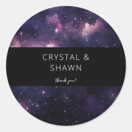 Adesivo Galáxia do Espaço Exterior Obrigado