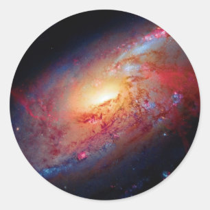 Adesivo Galáxia Espiral Messier M106 Foto do Espaço Exteri
