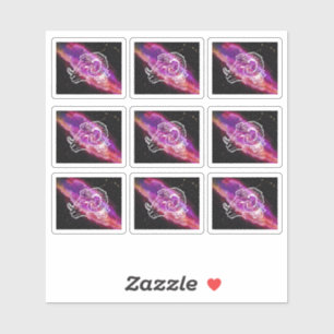 Adesivo Galaxy Aries Constelação Sinal Zodiac