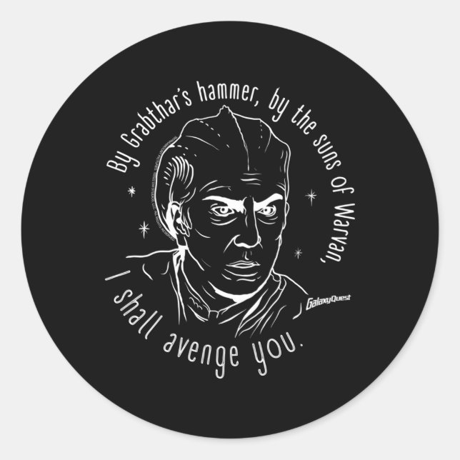 Adesivo Galaxy Quest Dr. Lazarus Edit (Frente)