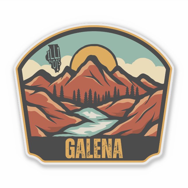 Adesivo Galena, Illinois  (Frente)