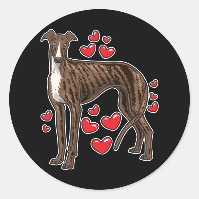 Adesivo Galgo Espanol Greyhound Gift (Frente)