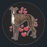 Adesivo Galgo Espanol Greyhound Gift<br><div class="desc">Presente Galgo Español Greyhounds. É adequado para amante e mestre no Natal ou aniversário</div>