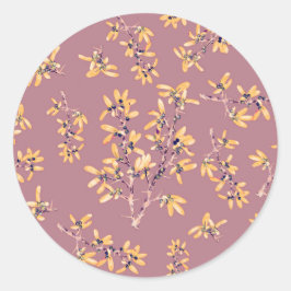 Adesivo Galhos do espinho Negro amarelo púrpura