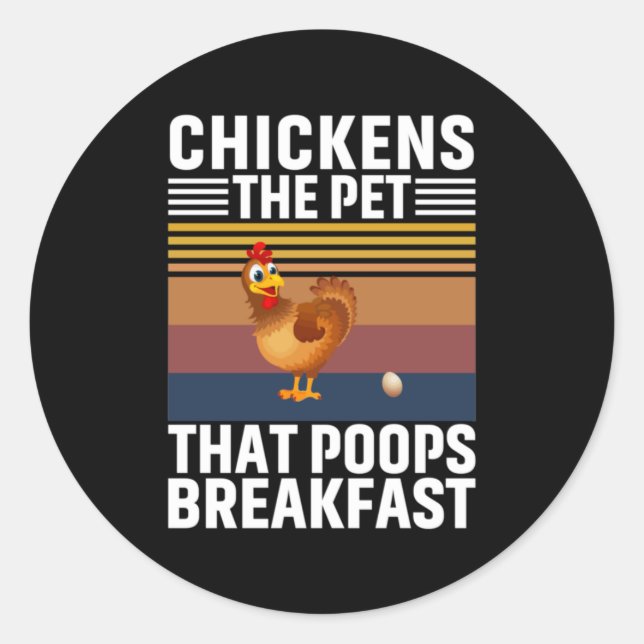 Adesivo Galinha Arte Galinha Pet (Frente)