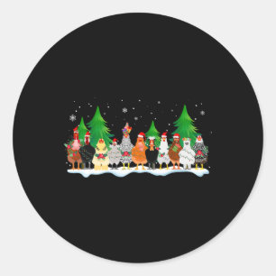 Adesivo Galinha-de-Natal - Galinha-de-Corte