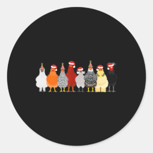 Adesivo Galinha-de-Natal - Galinha-de-Corte