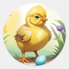 Adesivo Galinha de Páscoa branca 1, Páscoa