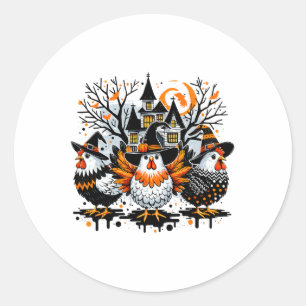 Adesivo Galinha do Dia das Bruxas