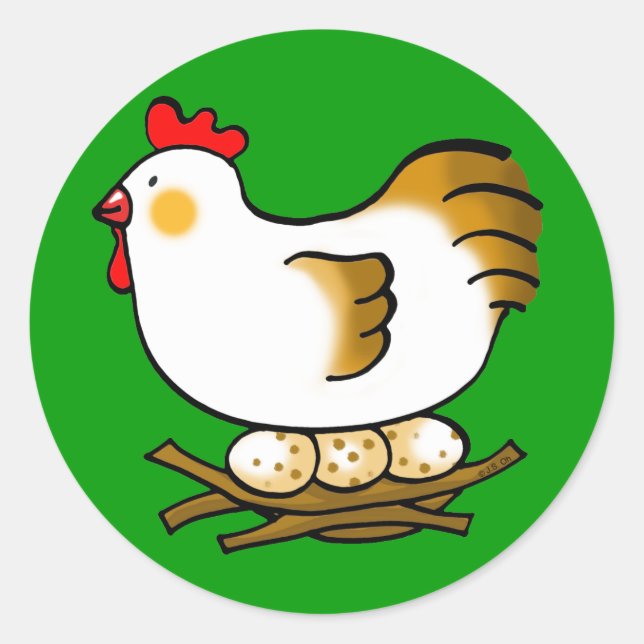 Adesivo galinha e ovos (Frente)