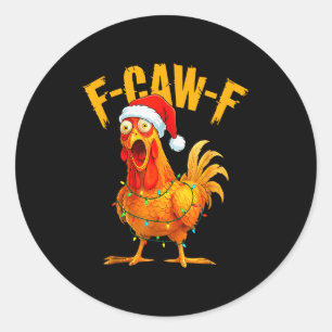 Adesivo Galinha F-caw-f Galinha Festa de Natal Luz Sant
