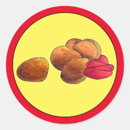 Adesivo Galinha Nuggets Ketchup Lixo Comida Rápida