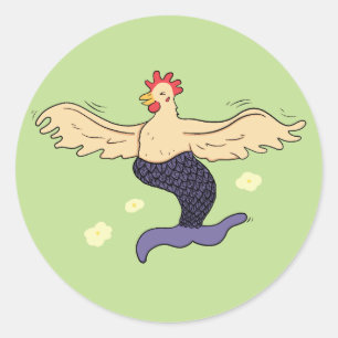 Adesivo Galinha Sereia