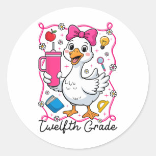 Adesivo Galinha Tonta Coquete Menina do 12º Ano 1º Dia O