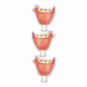 Adesivo Galinhas e Pintinhos