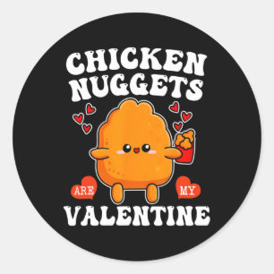 Adesivo Galinhas Nuggets São A Minha Comida Engraçada E Na