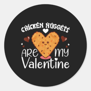 Adesivo Galinhas Nuggets São Meu Namorados Frango Engraçad