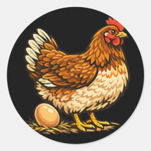 Adesivo Galinheiro Com Desenho De Ovo Suporte De Galinha F