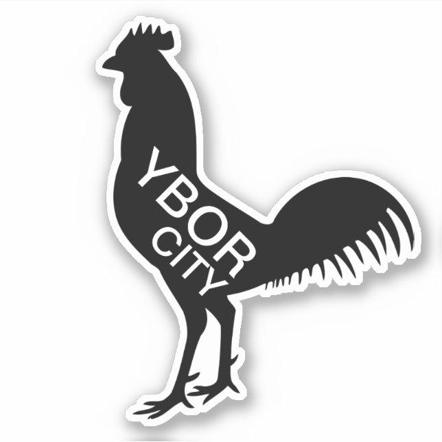 Adesivo Galo da Cidade de Ybor (Frente)
