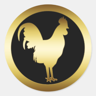 ADESIVO GALO DOURADO