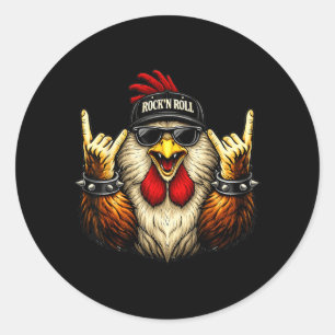 Adesivo Galo Rock On Música Heavy Metal Presentes Engraçad
