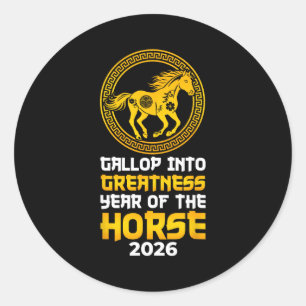 Adesivo Galopar Para a Grandeza Ano do Cavalo 2026 China
