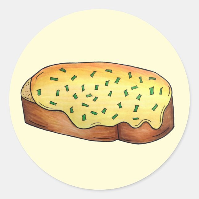 Adesivo Galsh Rarebit Savory Cheese Toast British Comida (Frente)