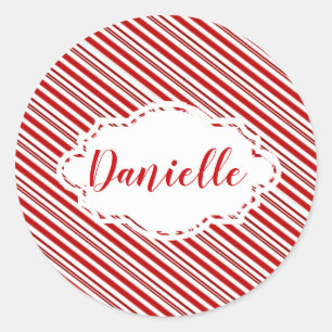 Adesivo Gama de doces de hortelã-pimenta personalizada