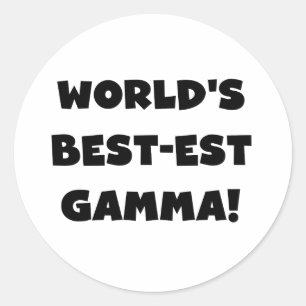 Adesivo Gama do Melhor-est do mundo preto e branco